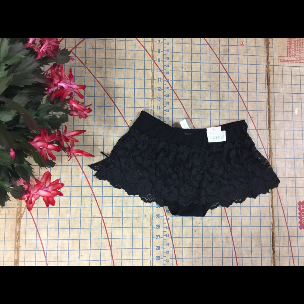NWT Cabernet lace skirted panties small